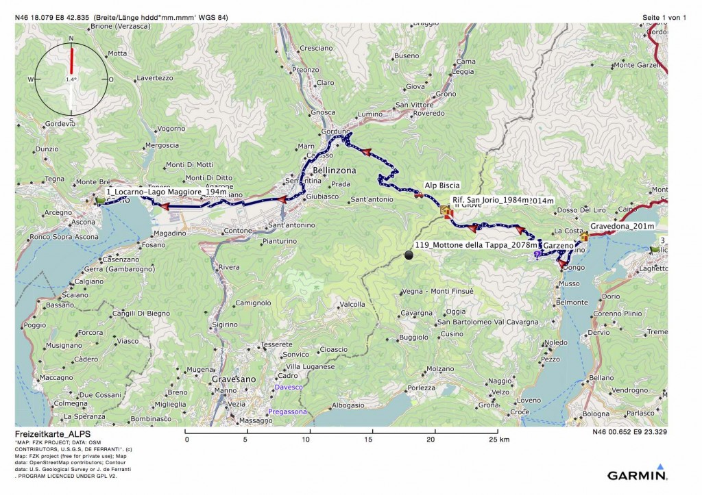MTB Alpencross Gravedona-Locarno, der sechste Tag